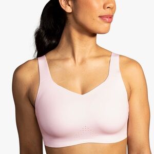 Brooks Women's Dare Underwire Run Sports Bra Color Rosewater Sz 40DD New